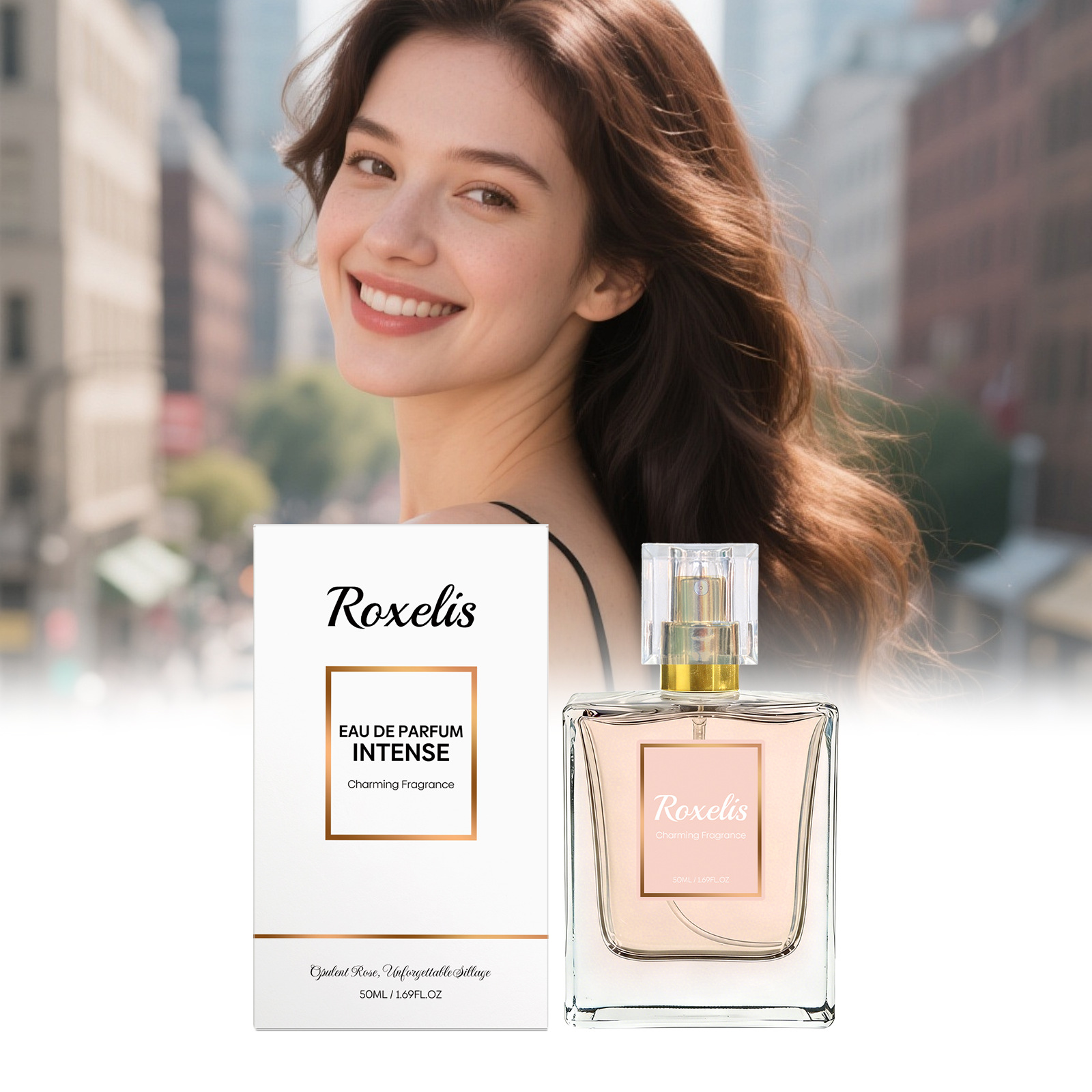 Perfume Fragrance Hair Spray - Spray Aromático de Rosa y Vainilla,
