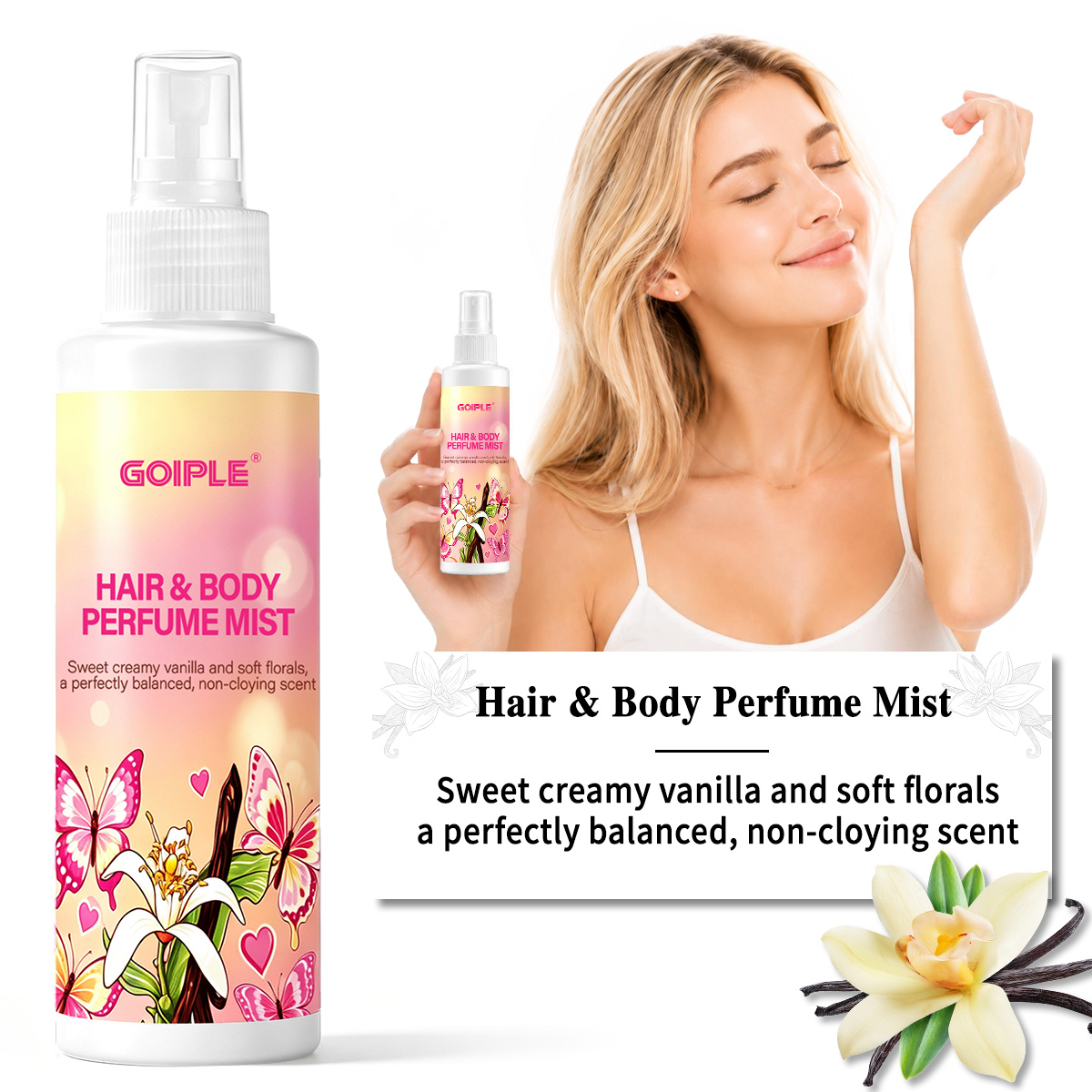 Perfume Fragrance Hair Spray - Bruma Perfumada para Cabello y Cuerpo,