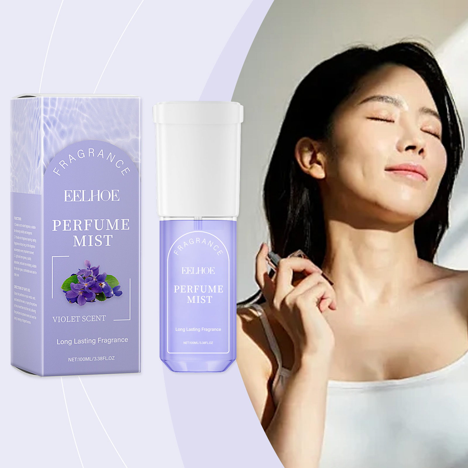 Perfume Fragrance Hair Spray - Spray de Perfume corporal para mujer,